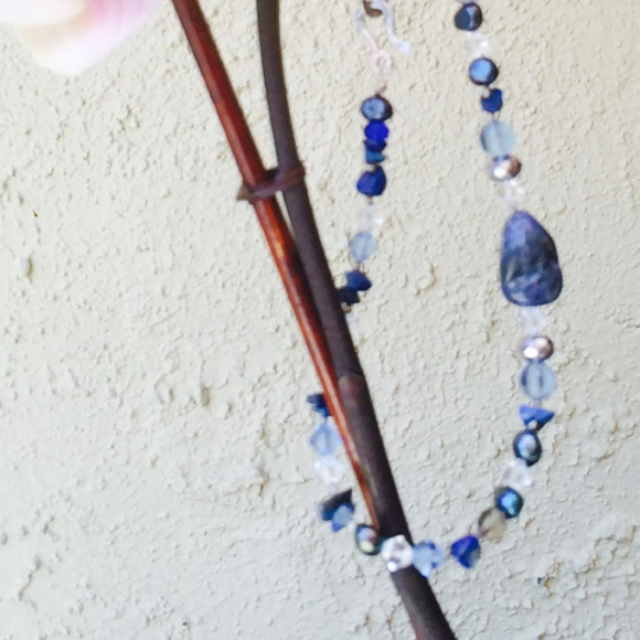 Lapis & Swarovski Necklace - Picture 3 of 6